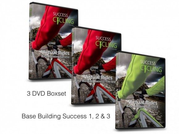 Base Building Success 1, 2 & 3 DVD Bundle for indoor cycling turbo training